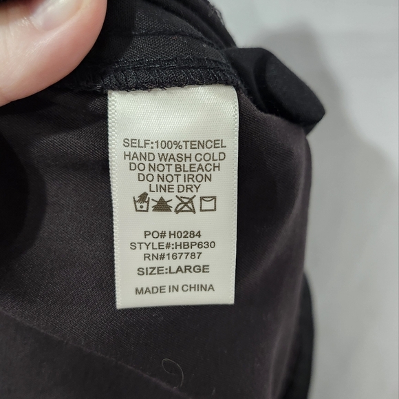 Hunter & Brown Women's Cargo Pant Size Large Dark Brown Straight Leg Gorpcore - Picture 2 of 7